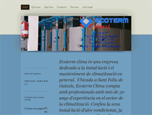 Tablet Screenshot of ecotermclima.com